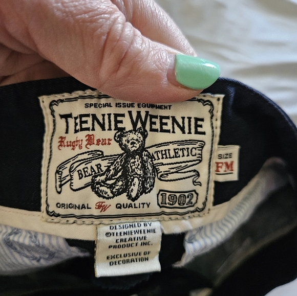 Teenie Weenie Navy Blue Embroidered Women's Shorts Size FM - Picture 12 of 12